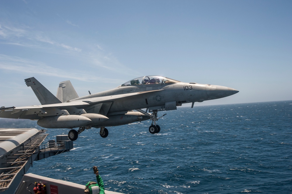 USS Carl Vinson flight deck operations