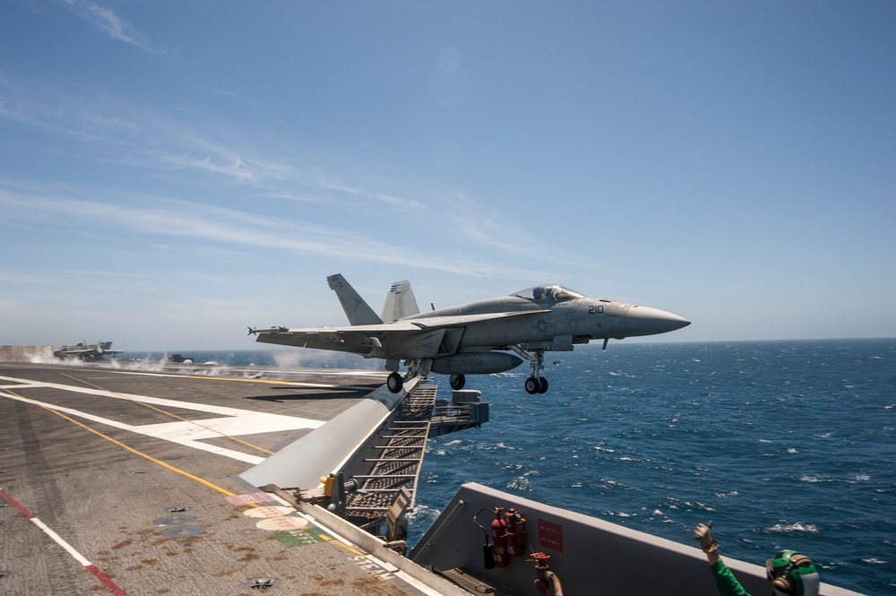 USS Carl Vinson flight deck operations