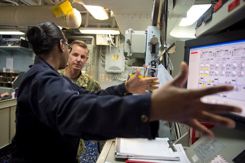 USS Arleigh Burke action