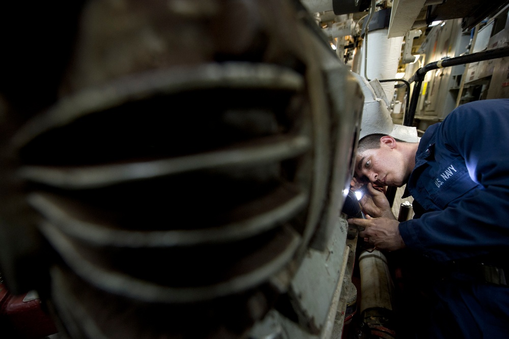 USS Arleigh Burke action