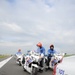 Belgian Federal Police speedometer calibration on airstrip