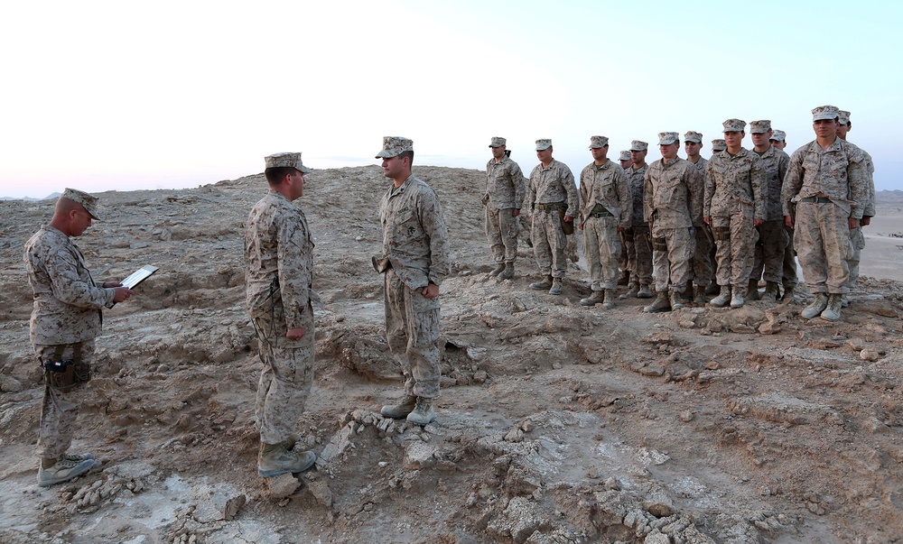 22nd MEU Marine promoted in Oman