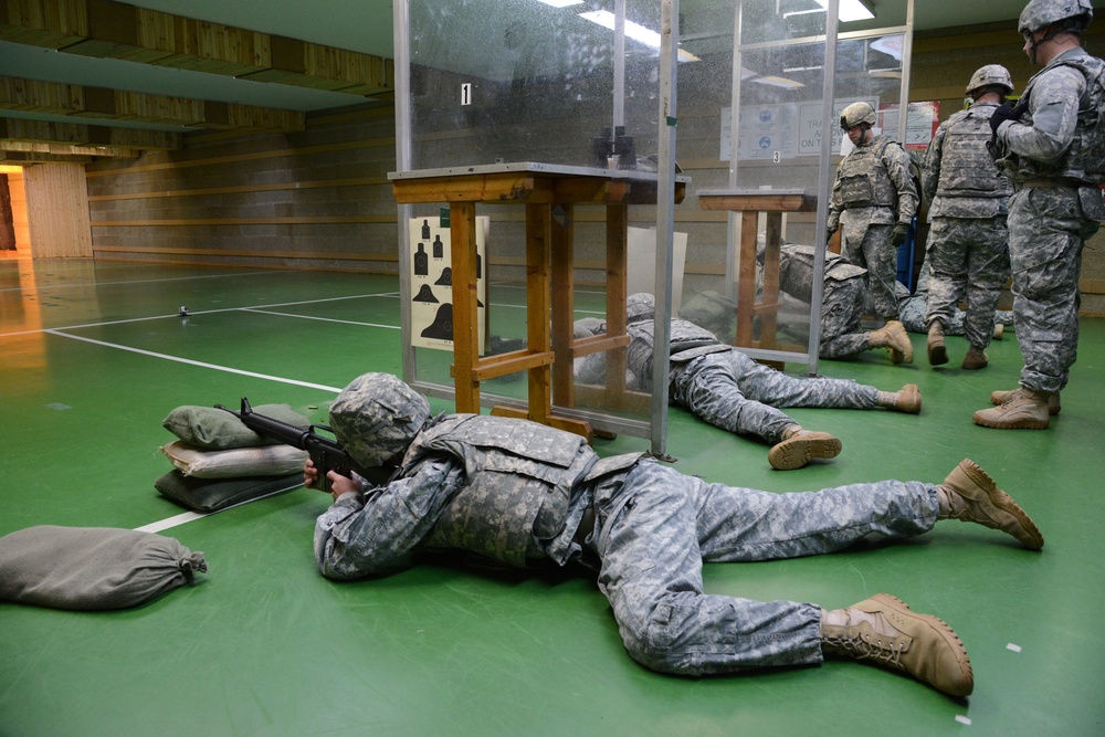 US Army Garrison Benelux on  M16-A2 rifle weapon qualification