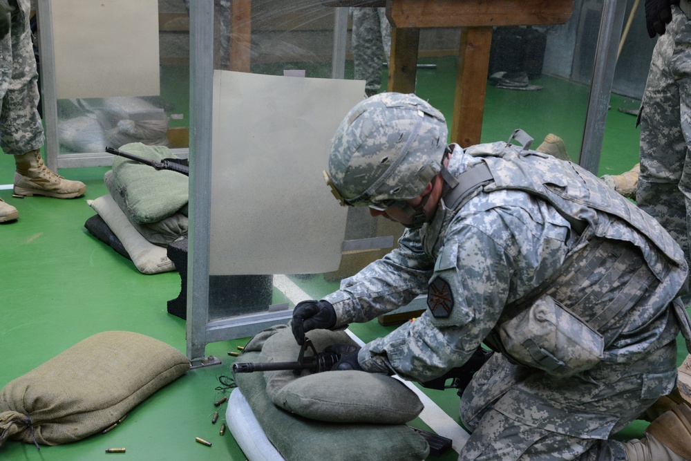 US Army Garrison Benelux on  M16-A2 rifle weapon qualification