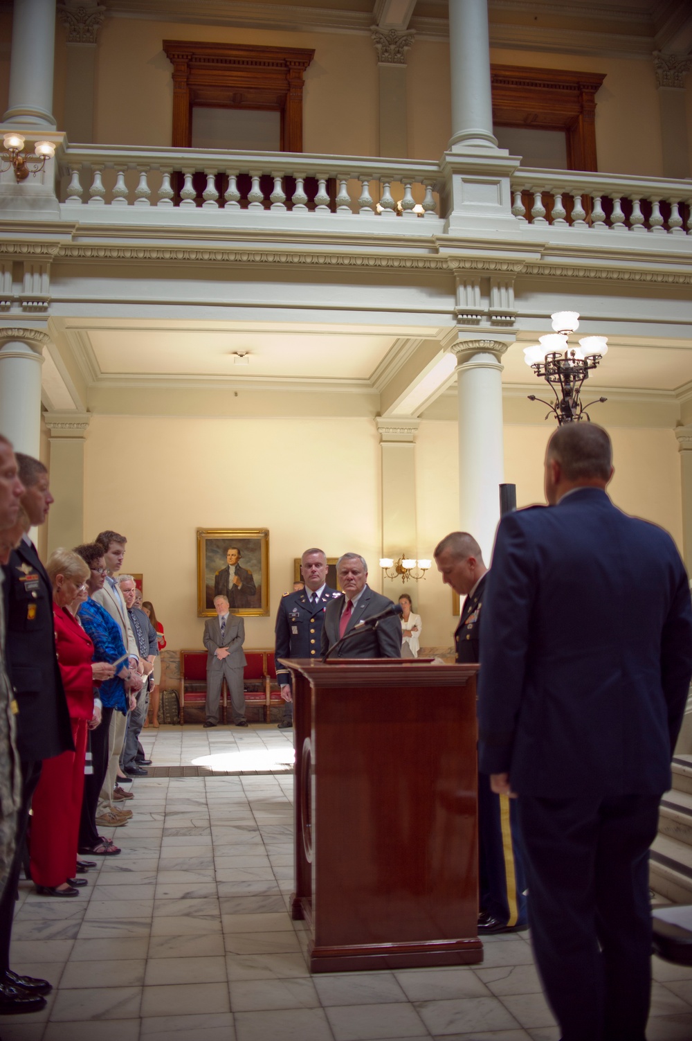 Georgia Guardsmen honored during Purple Heart Ceremony at State Capitol