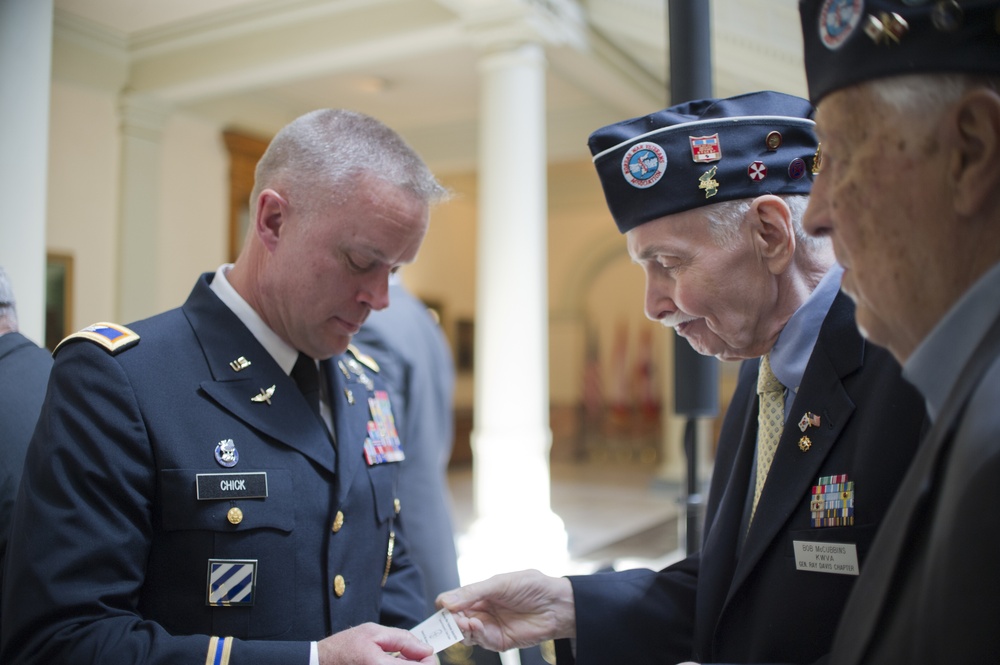 Georgia Guardsmen honored during Purple Heart Ceremony at State Capitol