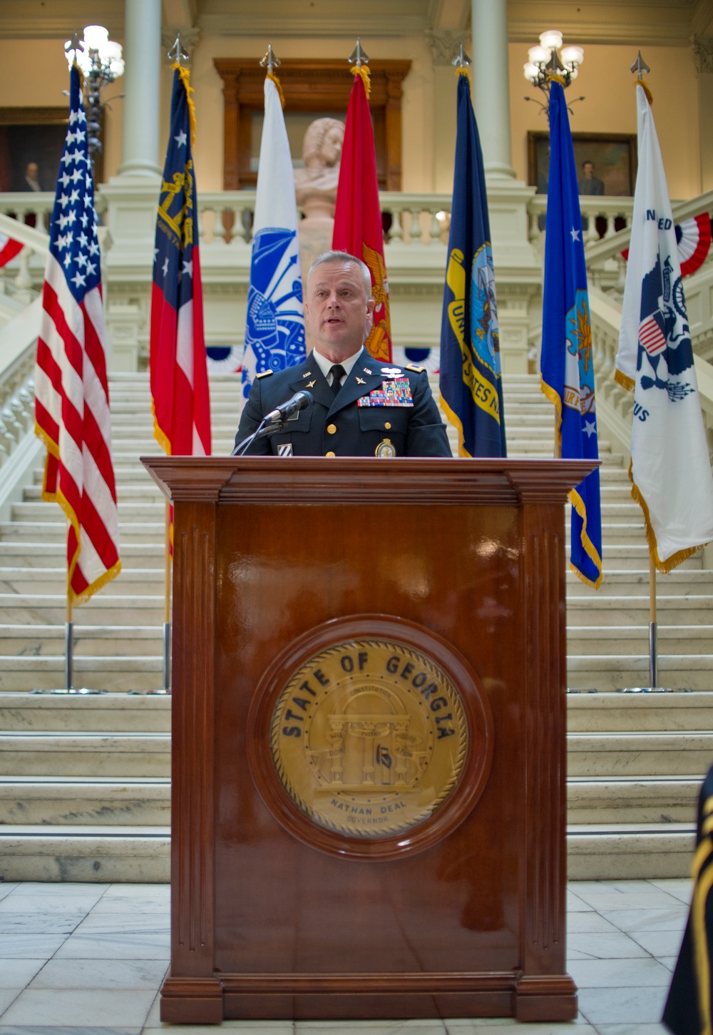 Georgia Guardsmen honored during Purple Heart Ceremony at State Capitol