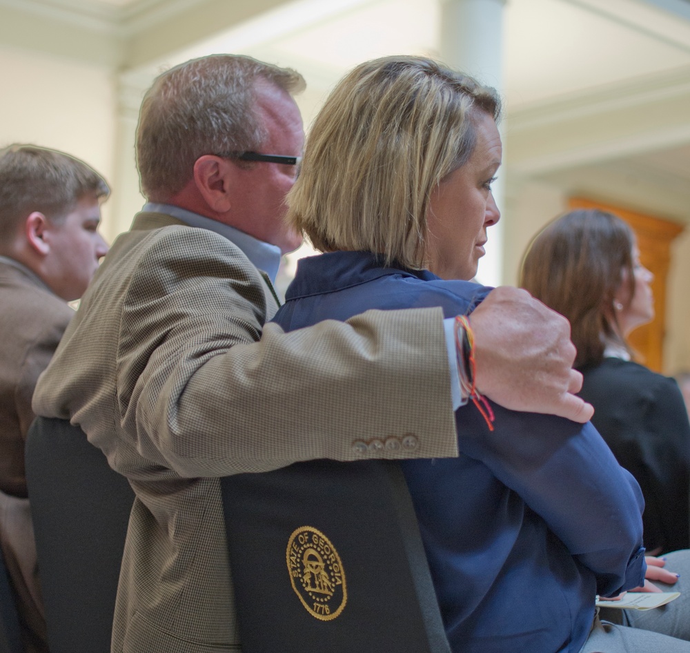 Georgia Guardsmen honored during Purple Heart Ceremony at State Capitol