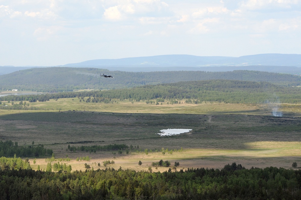 Combined Resolve II, SOF JTAC support A-10 Thunderbolt II jets from Idaho Air National Guard