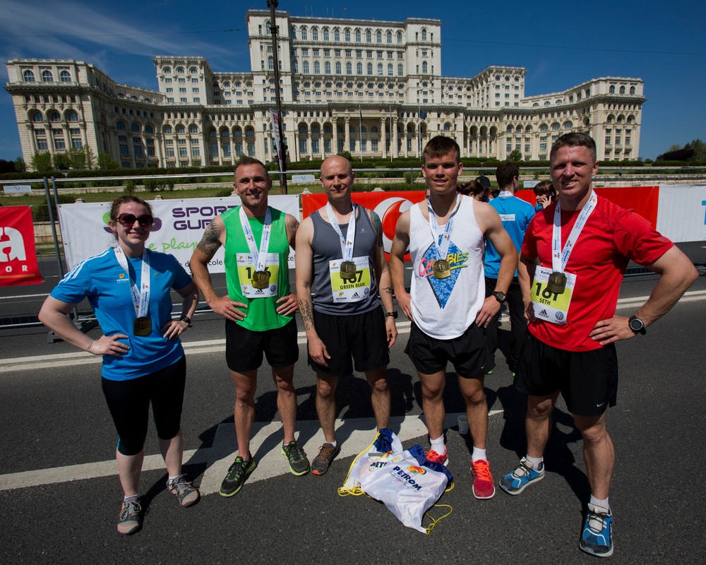 Black Sea Rotational Force Marines Compete in Petrom Bucharest International Half Marathon