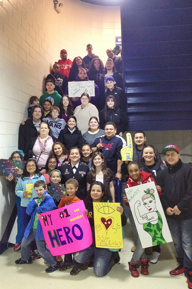 Family gathers in support of soldier recognition