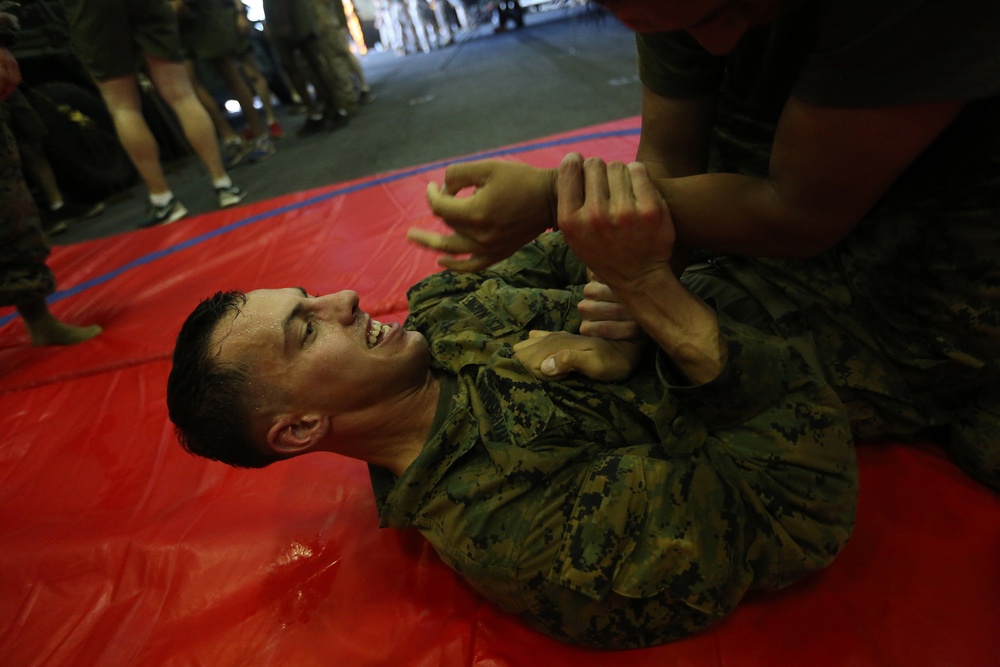 22nd MEU Marines hone grappling skills