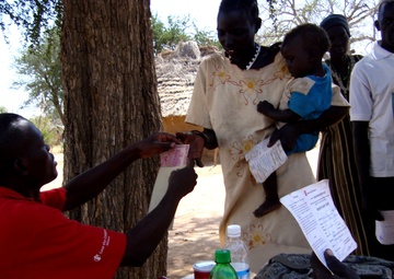 Handing out cash