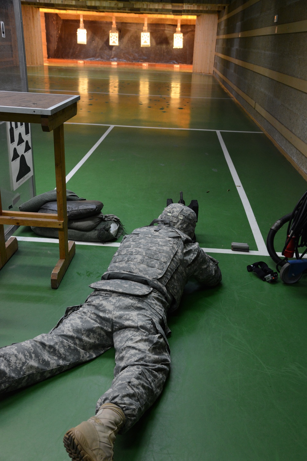 39th Sig Bn shooting at the Chievres Air Base range