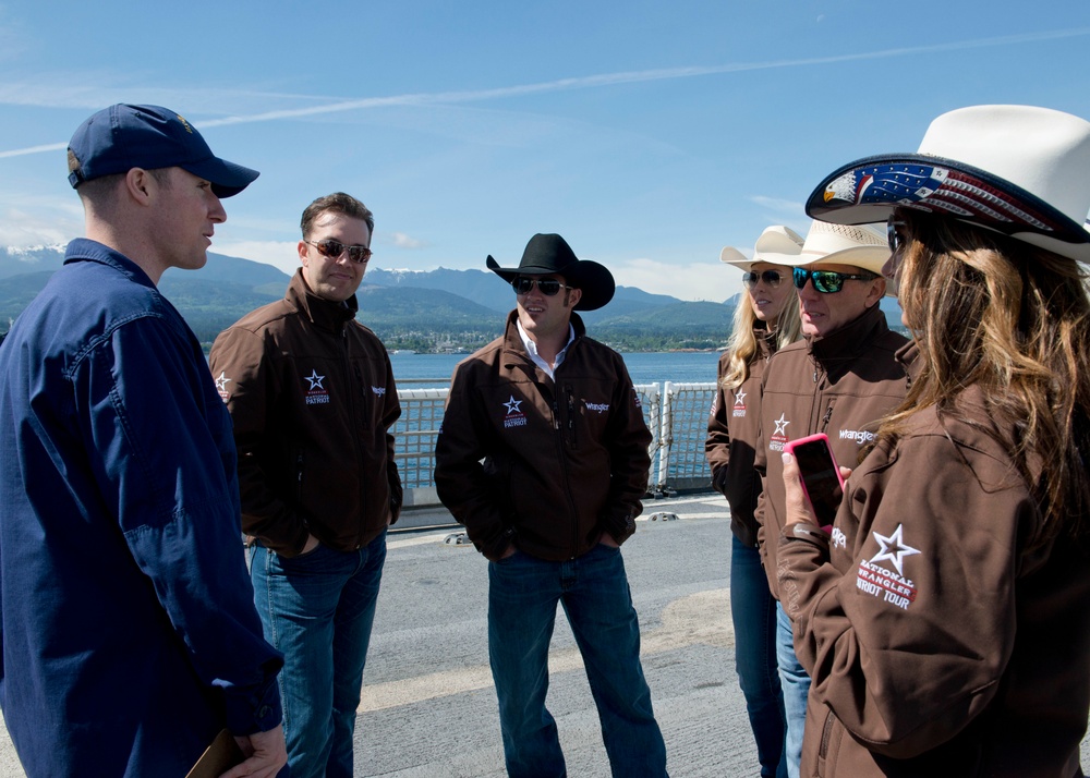 USO Wrangler National Patriot Tour visits Port Angeles Coast Guard units