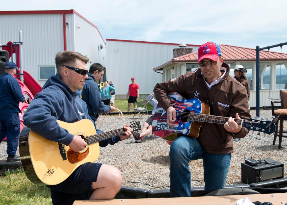 USO Wrangler National Patriot Tour visits Port Angeles Coast Guard units