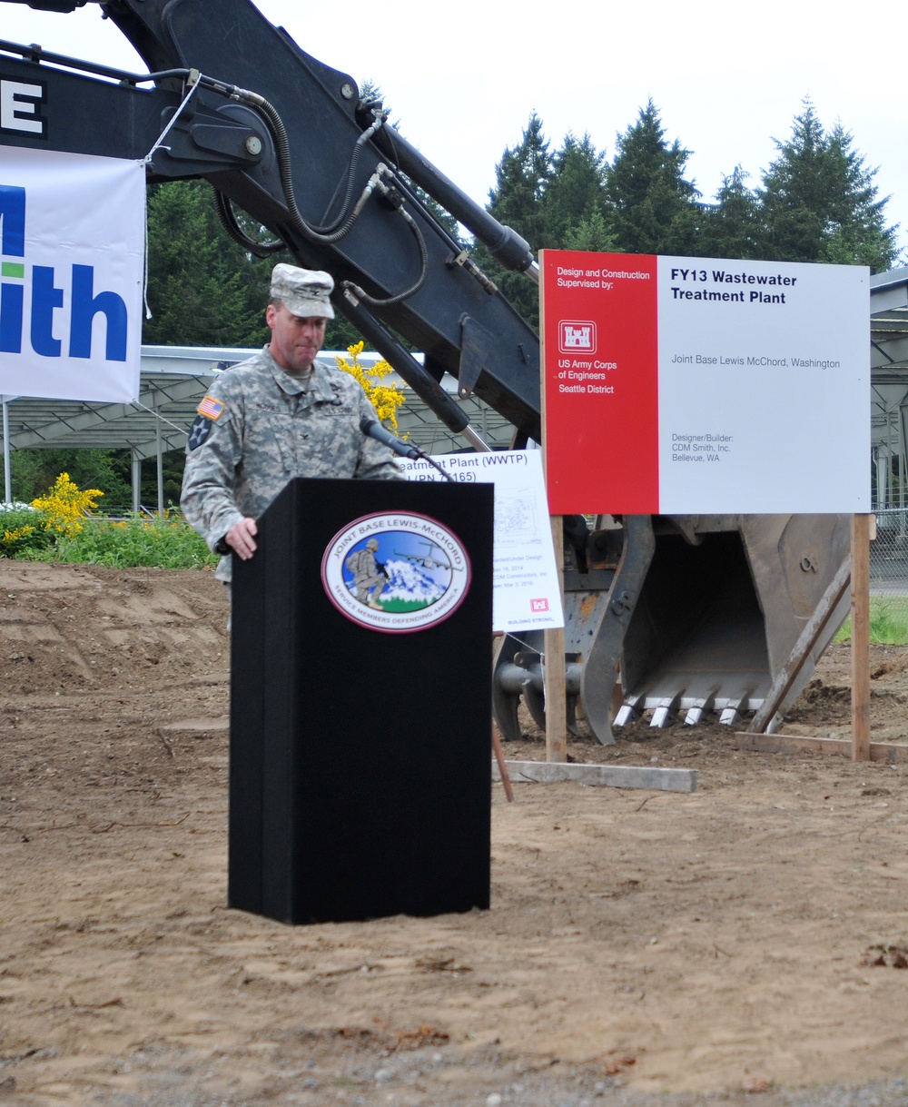 JBLM breaks ground on a new water treatment facility