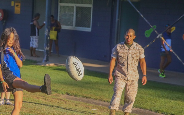 Marine Rotational Force – Darwin participates in a family day at Gray Primary School