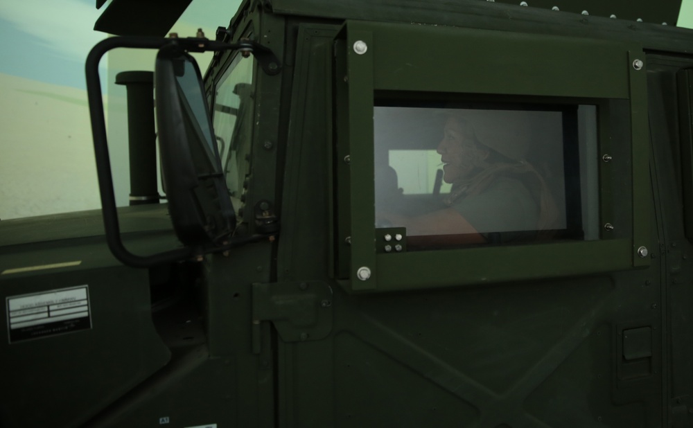 Spouses take charge in convoy simulator