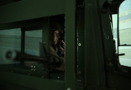 Spouses take charge in convoy simulator