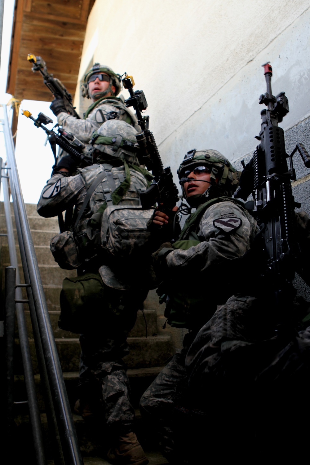 Clearing the stairwell