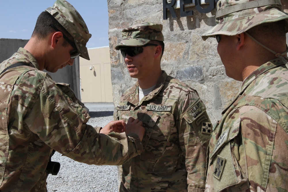 Brothers unite for promotion ceremony in Afghanistan