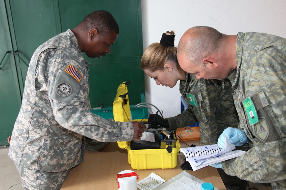 7th CSC Soldiers train Kosovo HAZMAT unit