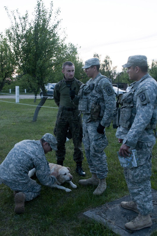 173rd Airborne paratroopers hold mortar training drills on Polish soil