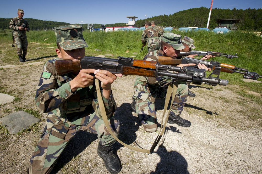 Albania soldiers at Combined Resolve II