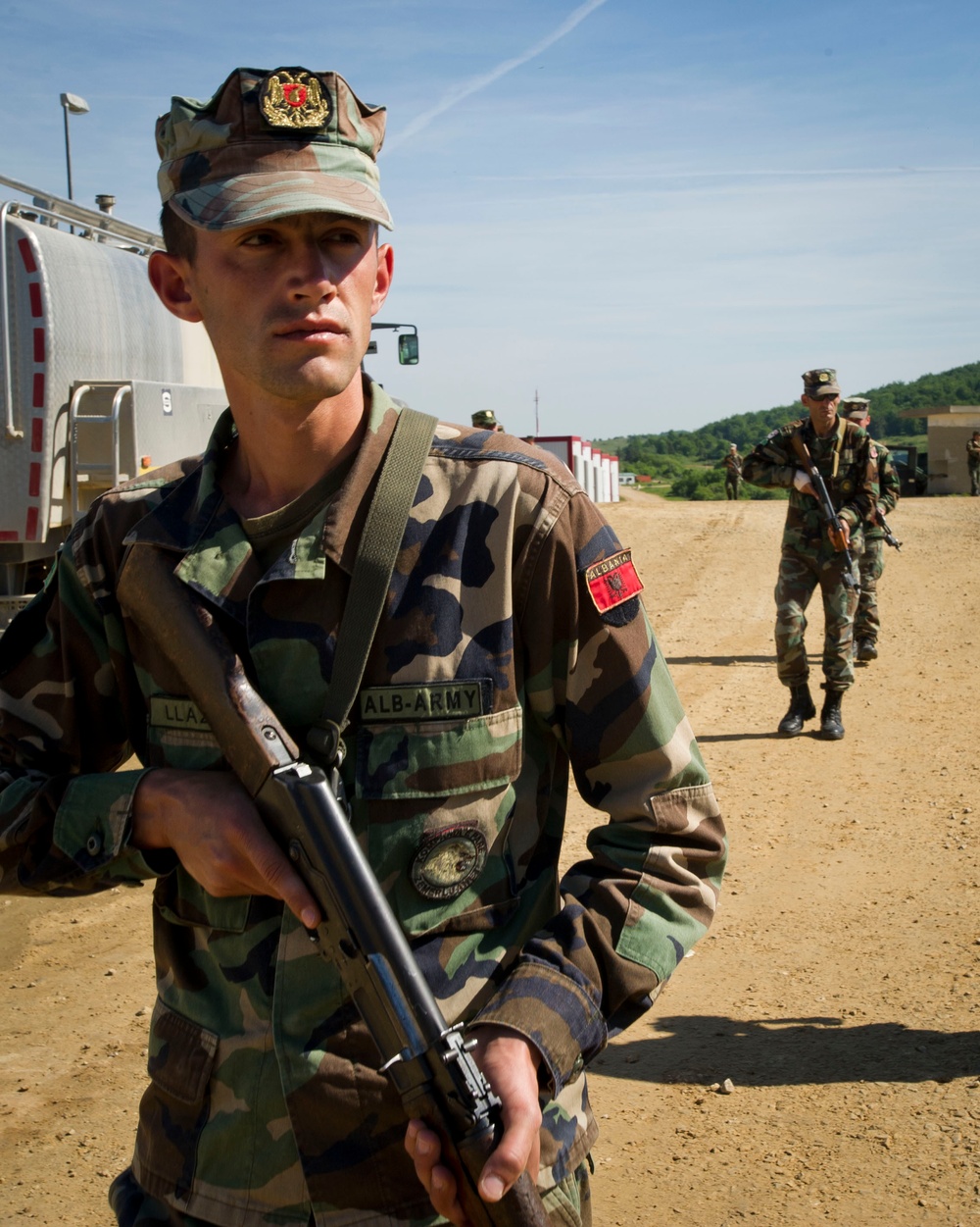 Albania soldiers at Combined Resolve II