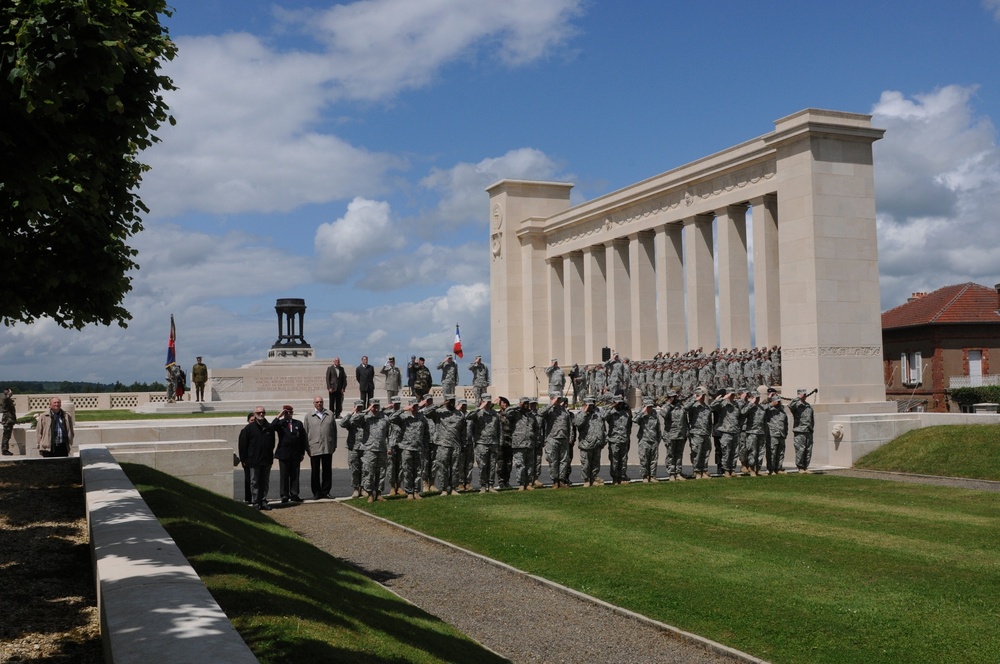 Pennsylvania’s 28th ID soldiers honor their WWI brothers-in-arms during ceremony in France