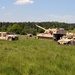 Pallidins from the 1-82 Field Artillery conduct maneuvers while training during Combined Resolve II