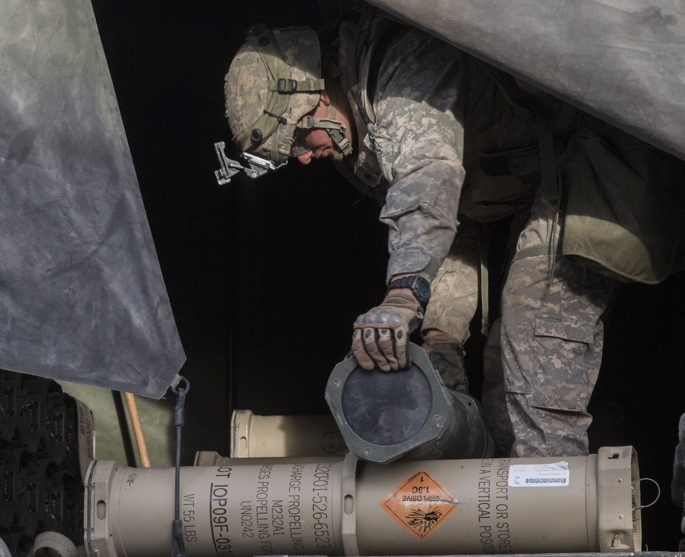 Soldiers rapidly engage enemies with M777 howitzer