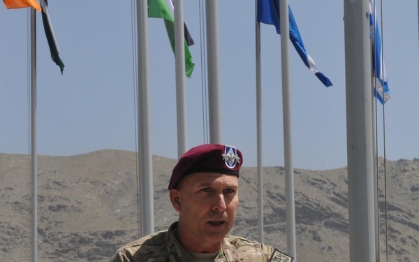 Memorial Day ceremony at Kabul Airbase