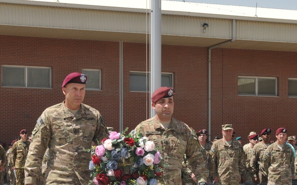 Memorial Day ceremony at Kabul Airbase