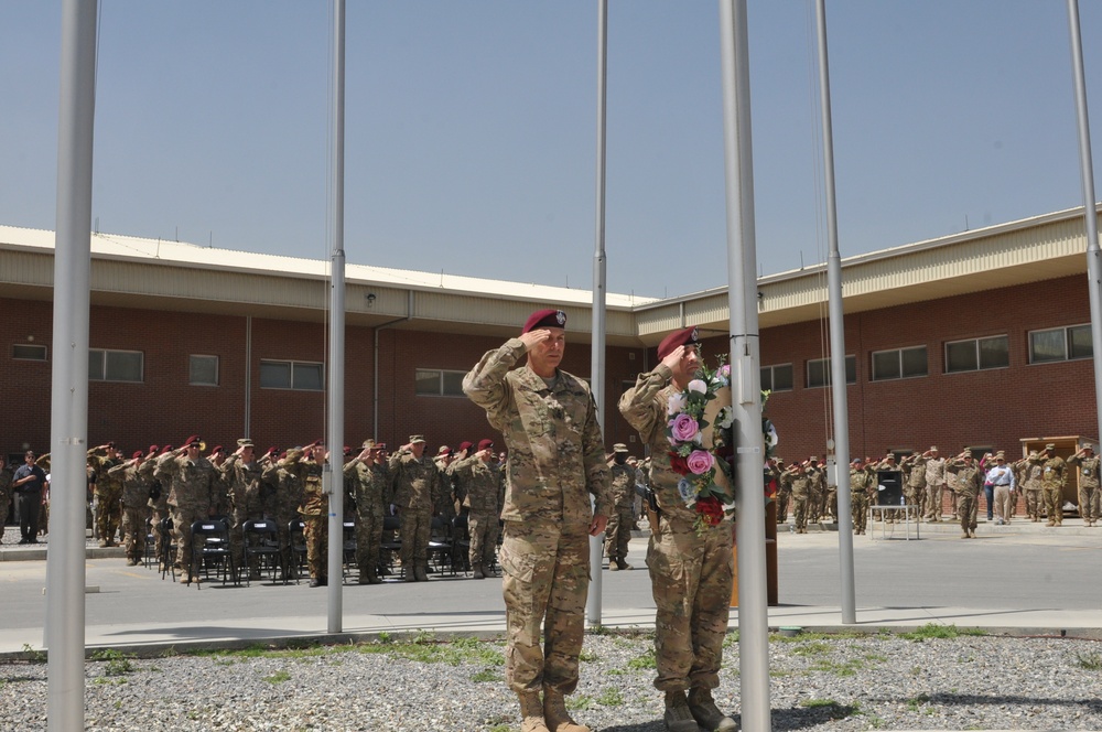 Memorial Day ceremony at Kabul Airbase