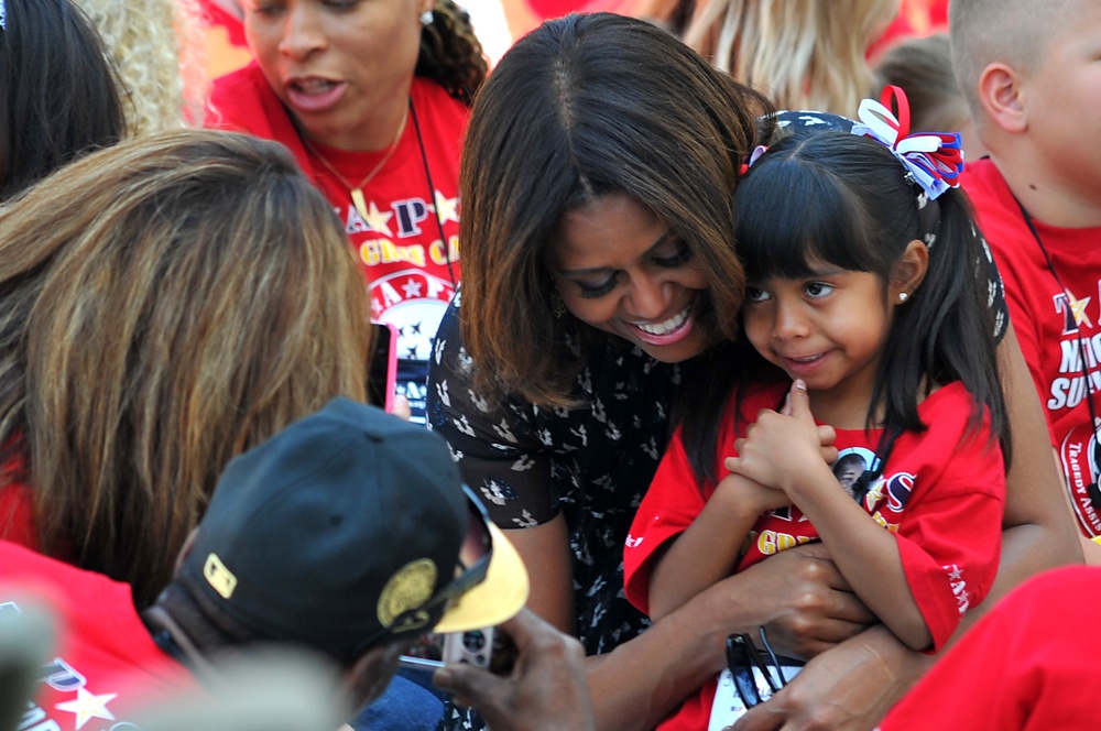 First Lady visits with TAPS family