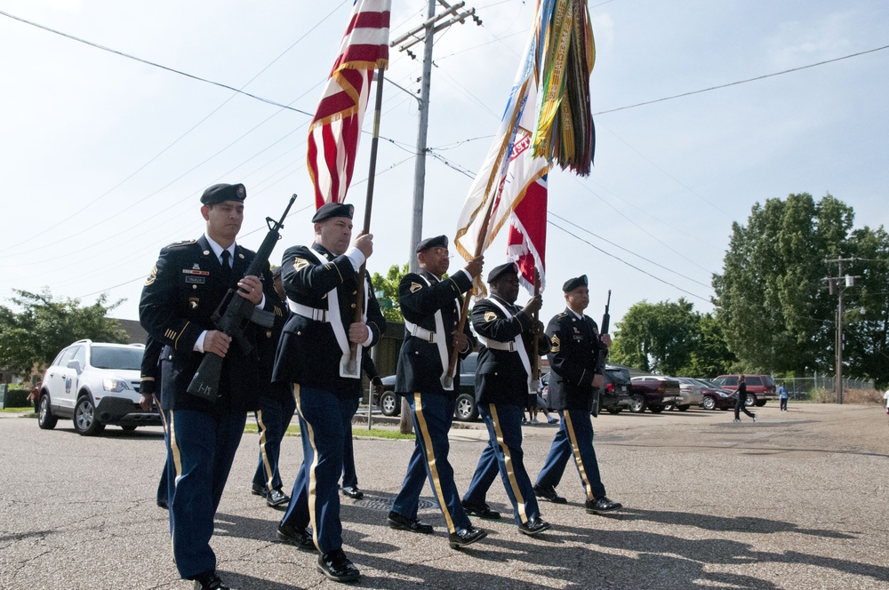 412th TEC provides Memorial Day color guard