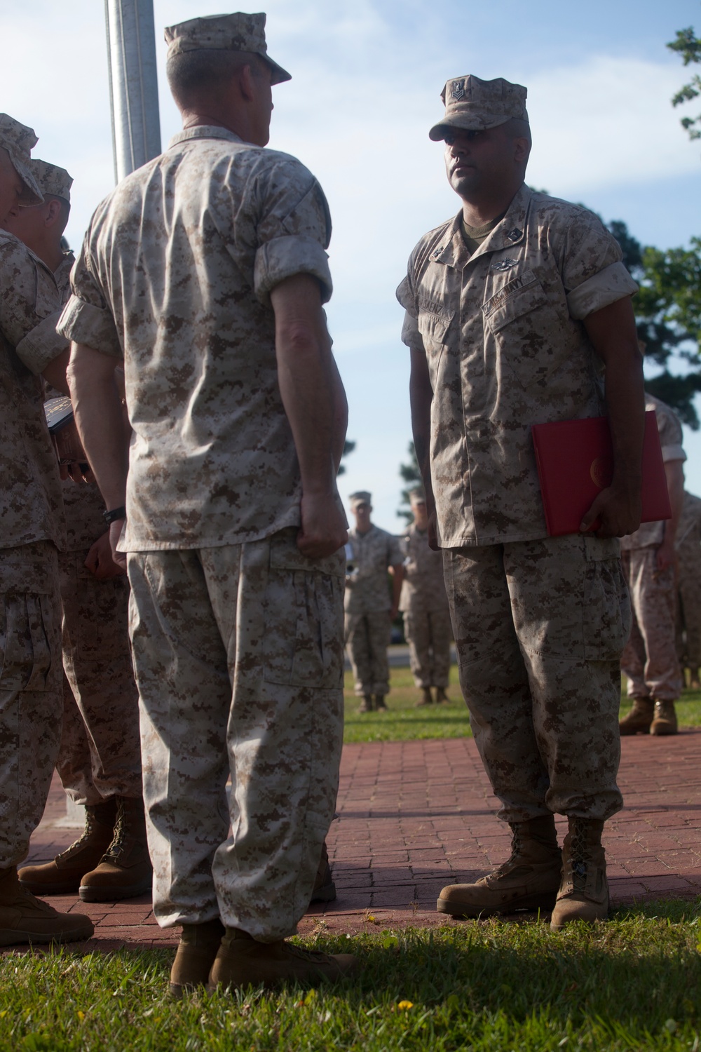 2nd Marine Division Morning Colors and Award Ceremony