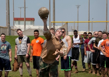 Marines show strength in traditional Scottish games