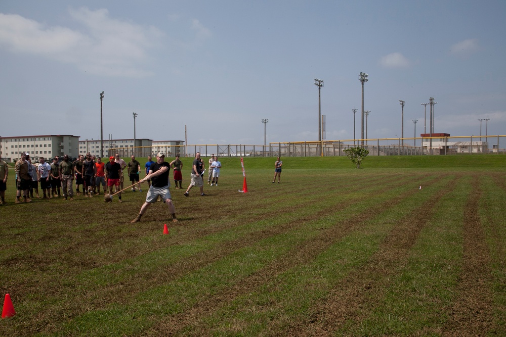 Marines show strength in traditional Scottish games