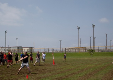 Marines show strength in traditional Scottish games
