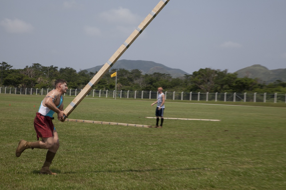 Marines show strength in traditional Scottish games