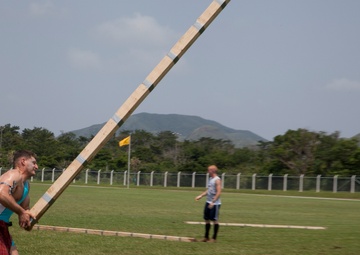Marines show strength in traditional Scottish games