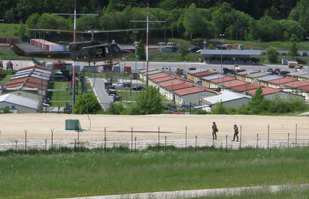Austrian Lightweight Helicopter perform sling-load operations