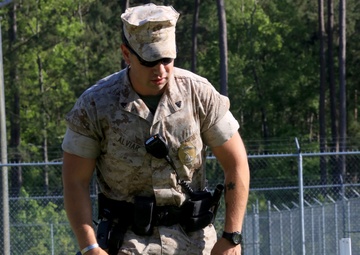 Working with the big dogs; Four-legged warrior, Marine share bond
