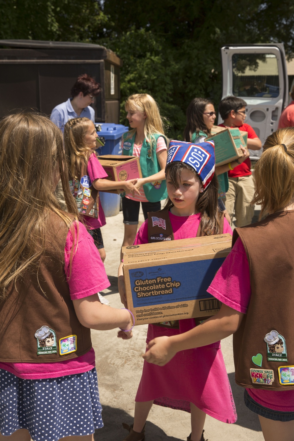 Operation Cookie Drop: Girl Scouts show troop appreciation
