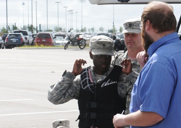 Cavalry Soldiers reinforce safety
