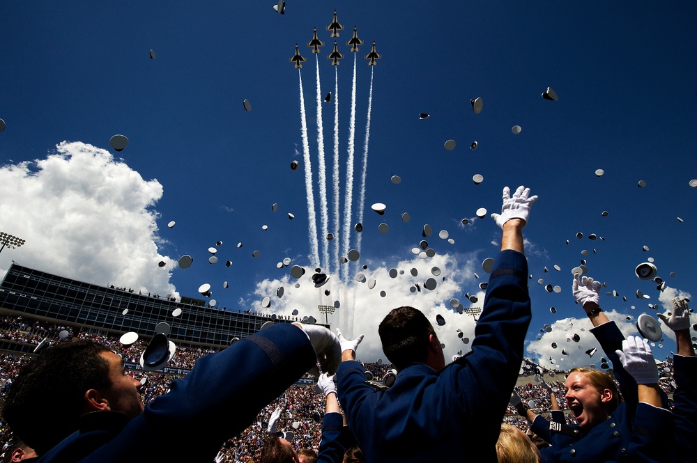 U.S. Air Force Academy graduation flyby