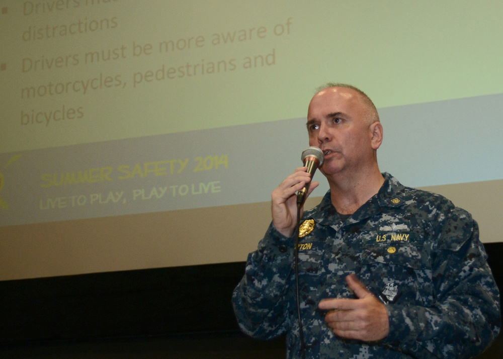 Safety stand down promotes awareness for Sailors in Seoul, South Korea